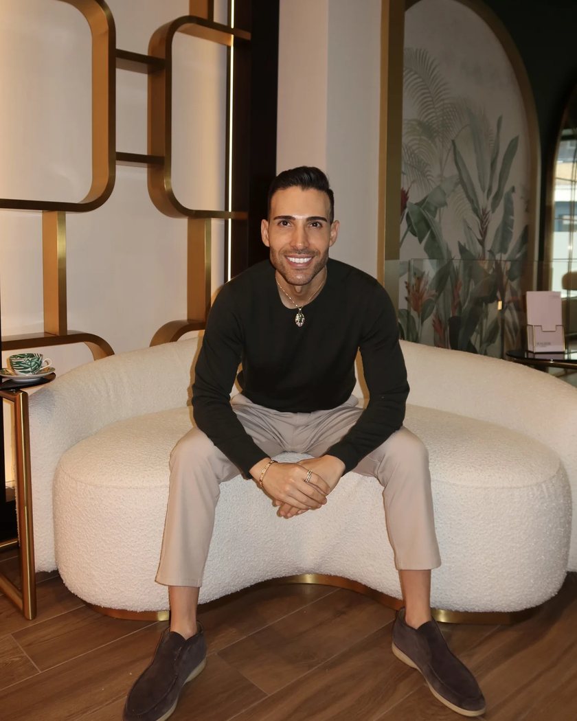 Dor, founder of Waldor Clinic, in the clinic's lounge on Great Portland Street, London